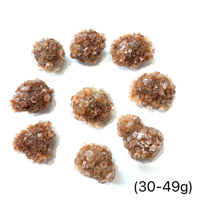 One (30-49g) Aragonite gemstone cluster