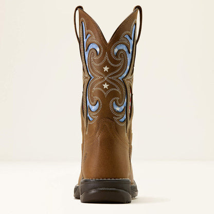 Ariat Women's Anthem Proud VentTEK Square Toe Western Boot in Aged Tan