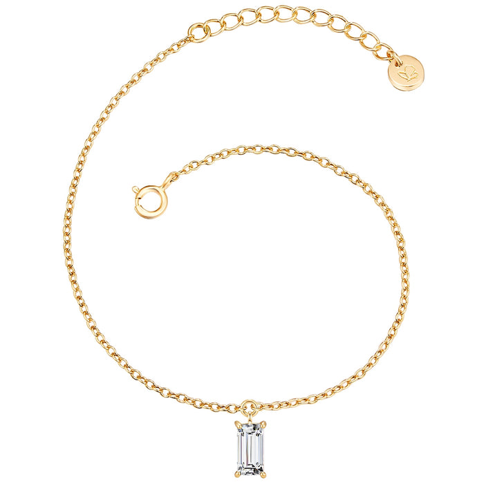 Armband mit Zirkonia gelbgold