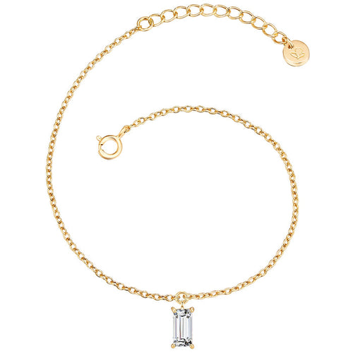 Armband mit Zirkonia gelbgold