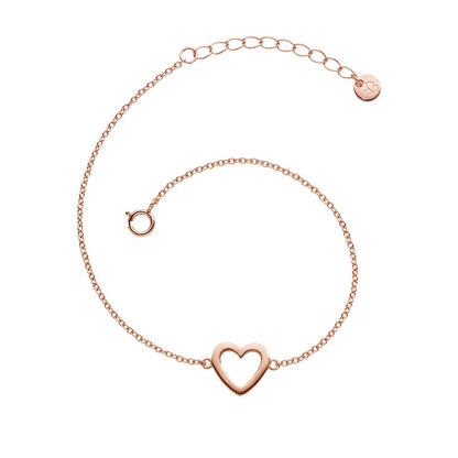 Armband roségold offenes Herz