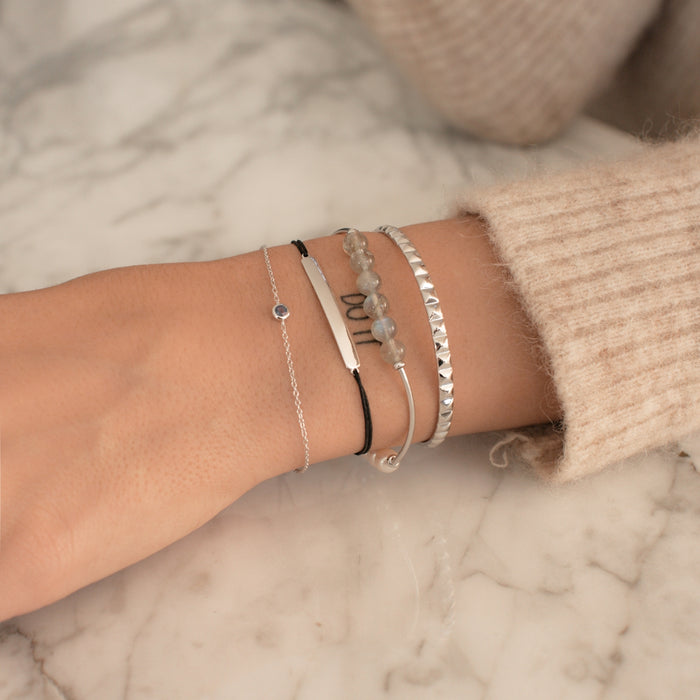 Armreif Silber Geo