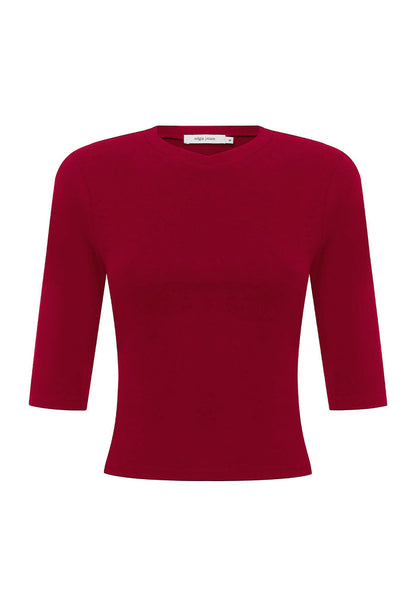 Baby V-Neck Top Rossa (Original Fit)