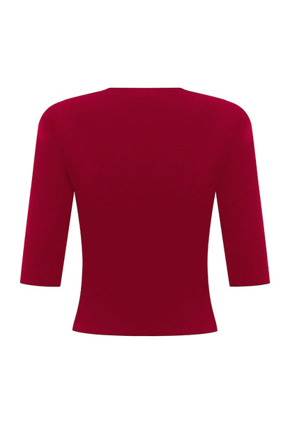 Baby V-Neck Top Rossa (Original Fit)
