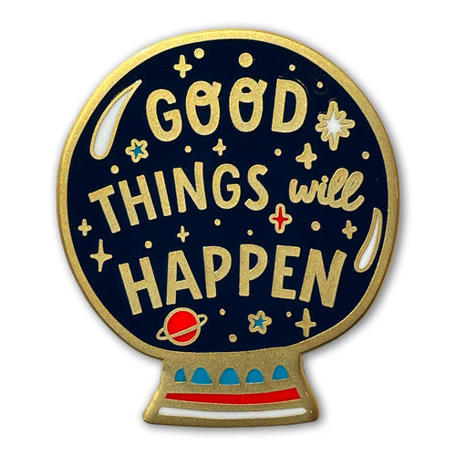 Badge Bomb - Good Things Will Happen Crystal Ball Enamel Pin