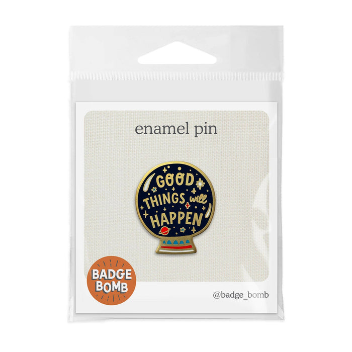 Badge Bomb - Good Things Will Happen Crystal Ball Enamel Pin