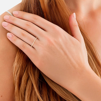Bandring gold mit Zirkonia