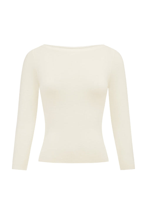 Bateau 3/4 Knit Top Bianca