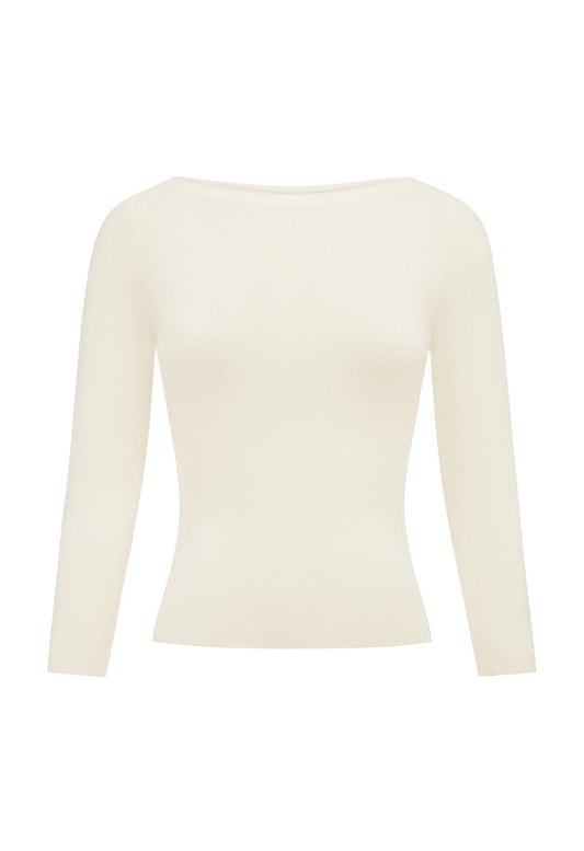 Bateau 3/4 Knit Top Bianca