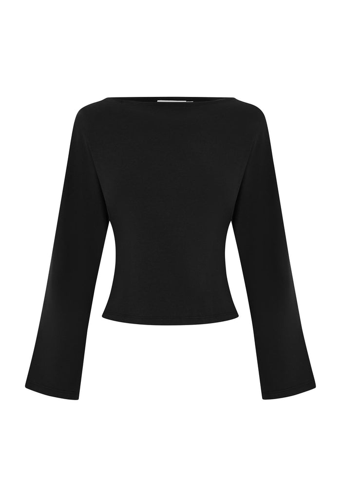 Bateau Long Sleeve Nera