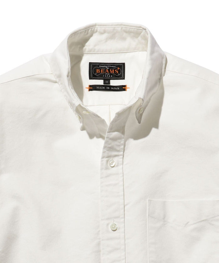 Beams Plus B.D. Classic-fit American Oxford - White