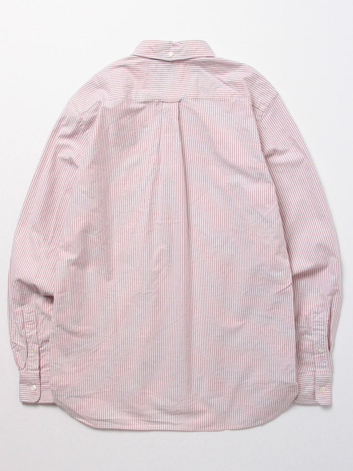 Beams Plus B.D. Oxford Candy Stripe - Wine
