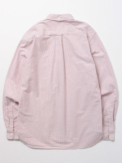 Beams Plus B.D. Oxford Candy Stripe - Wine