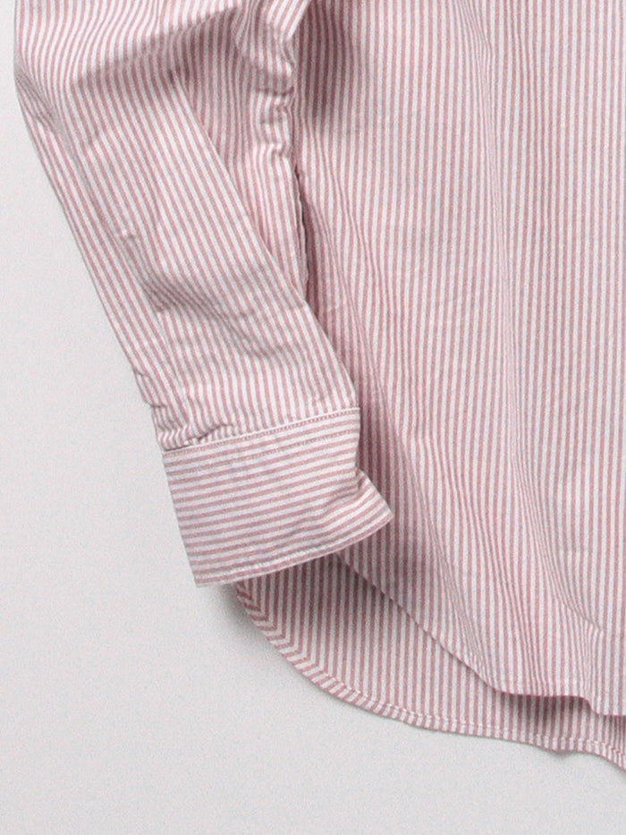 Beams Plus B.D. Oxford Candy Stripe - Wine
