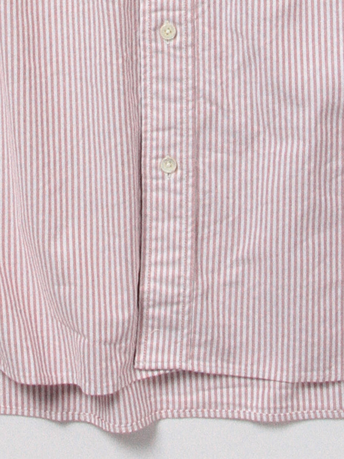 Beams Plus B.D. Oxford Candy Stripe - Wine