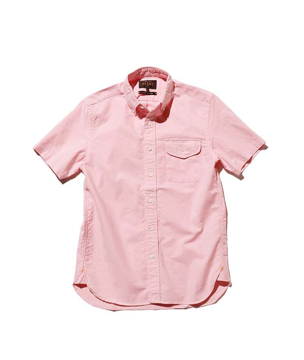 Beams Plus | B.D. Short Sleeve Oxford | Pink