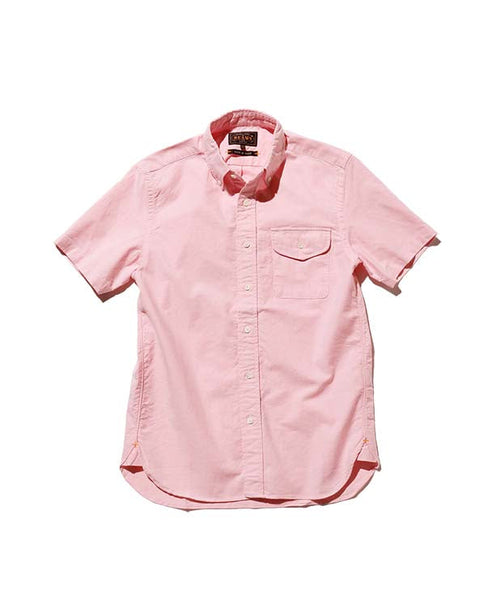 Beams Plus | B.D. Short Sleeve Oxford | Pink