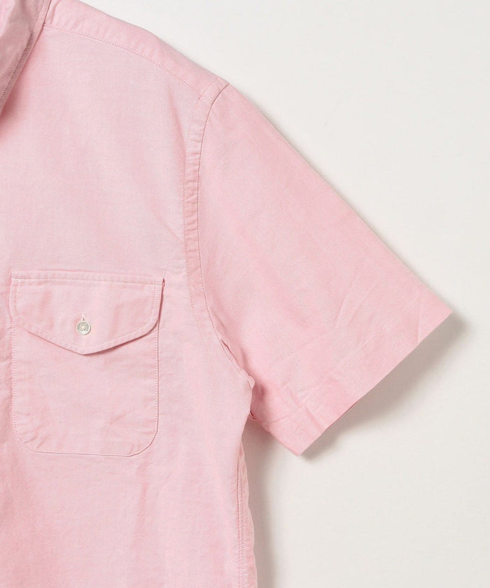 Beams Plus | B.D. Short Sleeve Oxford | Pink