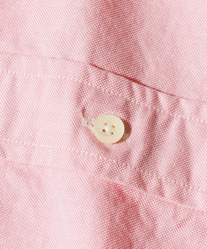 Beams Plus | B.D. Short Sleeve Oxford | Pink
