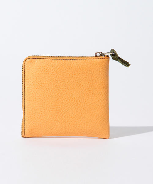 Beams Plus Double Zip Wallet - Tan/Olive (SS26)