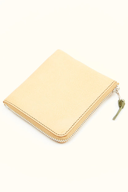 Beams Plus Double Zip Wallet - Tan/Olive (SS26)