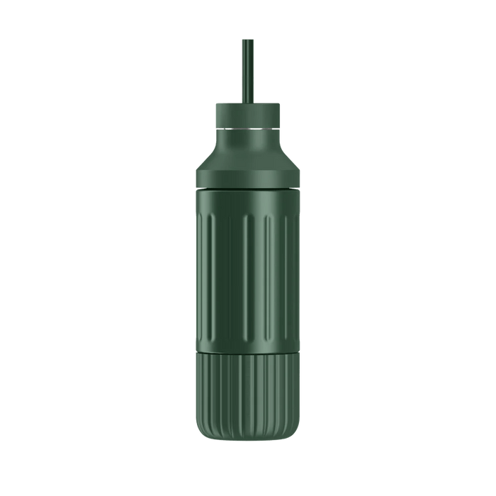 Forest Green Custom Beast Health Dual Cap Hydration Bottle - Corporate Gifts