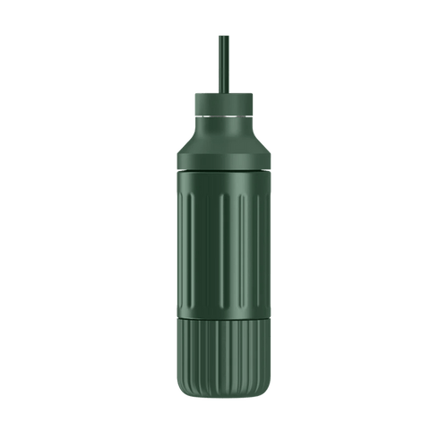 Forest Green Custom Beast Health Dual Cap Hydration Bottle - Corporate Gifts