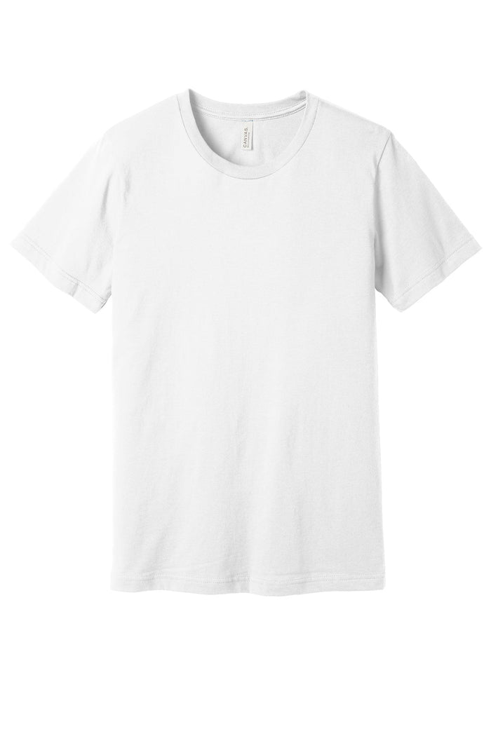 SM / White / Men's Custom Bella + Canvas Unisex Jersey Short Sleeve Tee - Corporate Gifts
