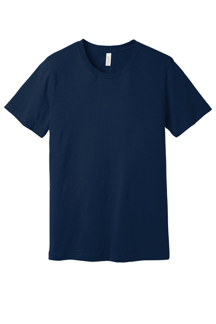 SM / Navy / Men's Custom Bella + Canvas Unisex Jersey Short Sleeve Tee - Corporate Gifts