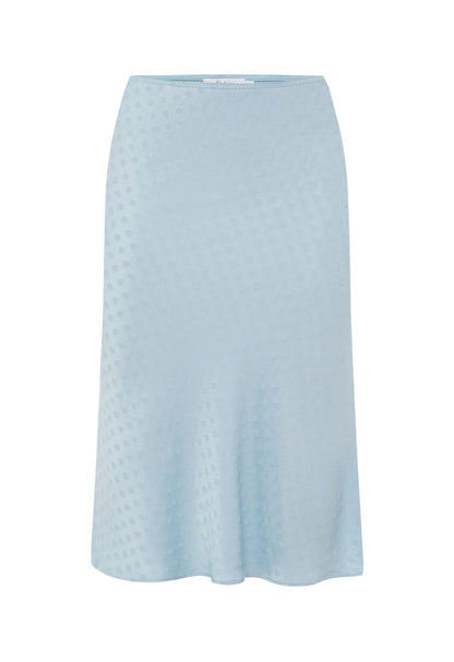 Bias Knee Skirt Jacquard Cielo