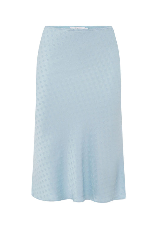 Bias Knee Skirt Jacquard Cielo