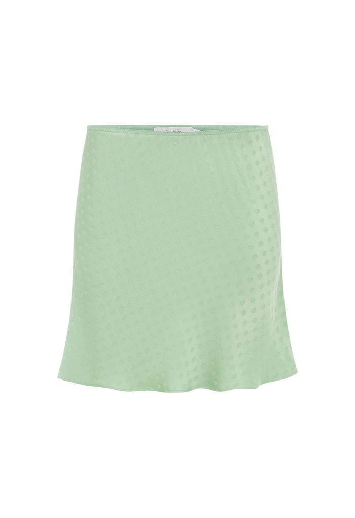 Bias Mini Skirt Jacquard Menta