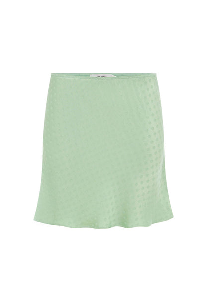 Bias Mini Skirt Jacquard Menta