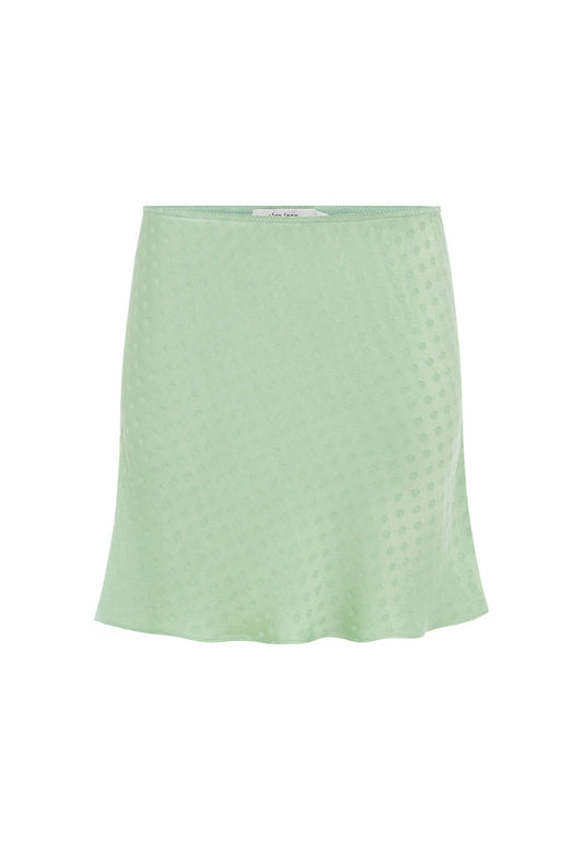 Bias Mini Skirt Jacquard Menta