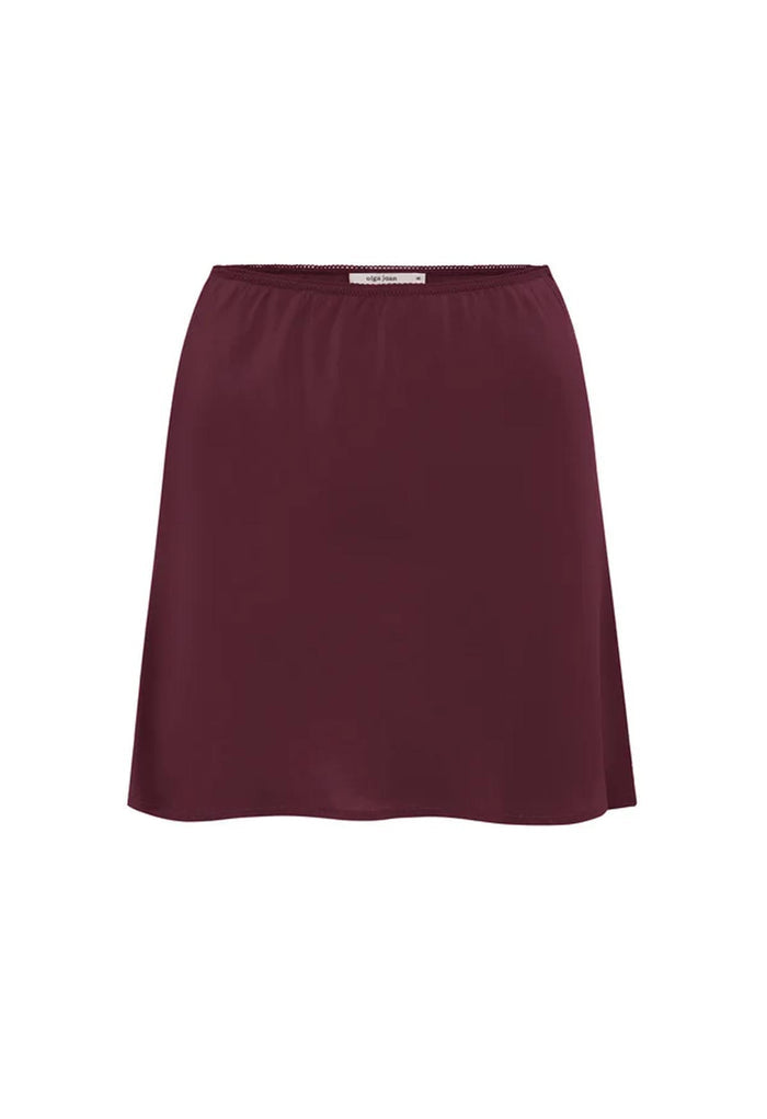 Bias Mini Skirt Vino Silk