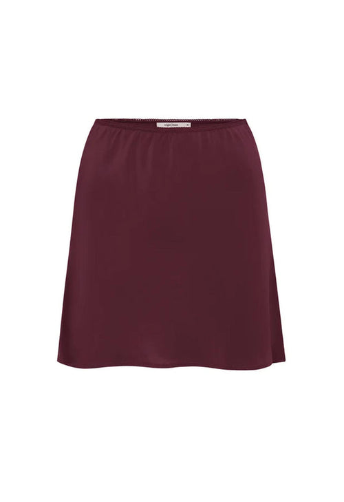 Bias Mini Skirt Vino Silk
