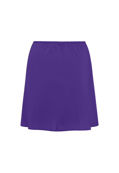 Bias Mini Skirt Viola Silk
