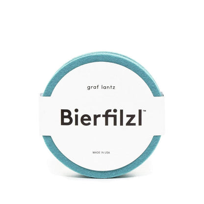 Turquoise Custom Bierfilzl Round Felt Coaster - Corporate Gifts
