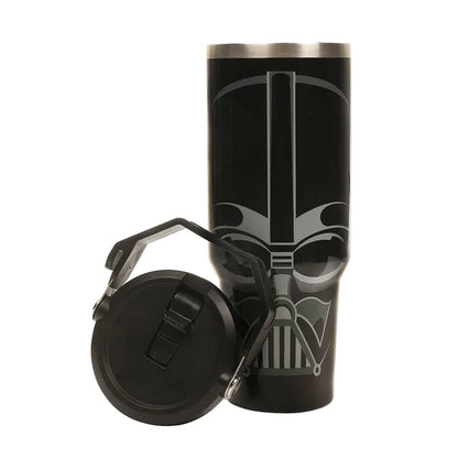 Bioworld Star Wars - A New Hope Darth Vader Black 40 oz. Stainless Steel Tumbler with Handle