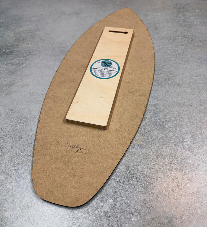 Bird of Paradise Surfboard Wall Art