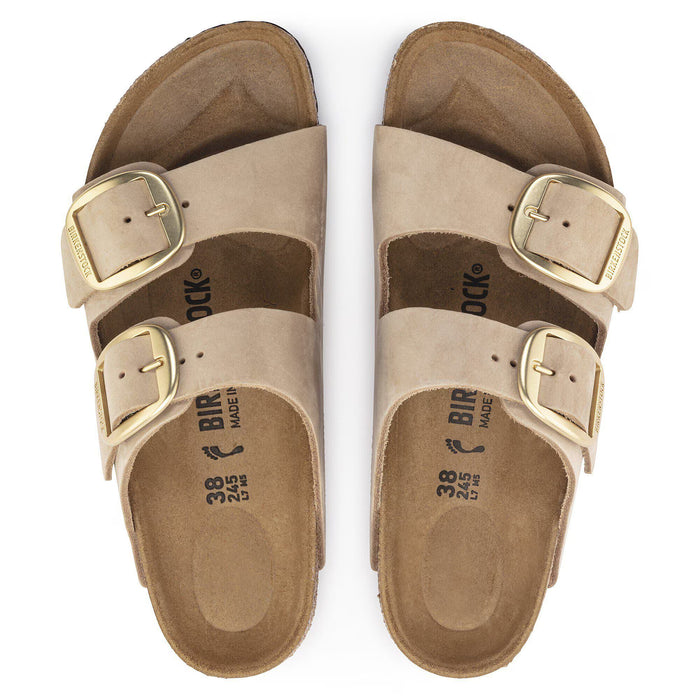 Birkenstock Arizona Big Buckle Nubuck Leather Regular - Sandcastle