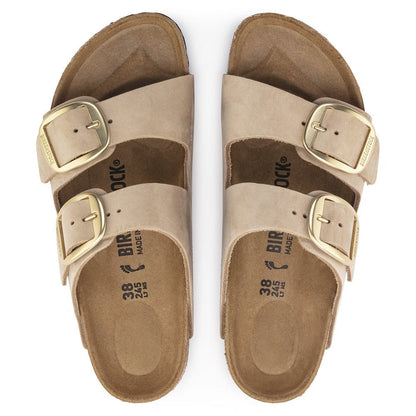 Birkenstock Arizona Big Buckle Nubuck Leather Regular - Sandcastle