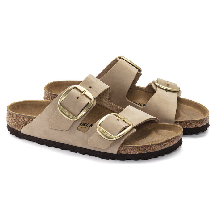 Birkenstock Arizona Big Buckle Nubuck Leather Regular - Sandcastle
