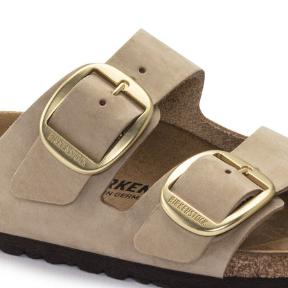Birkenstock Arizona Big Buckle Nubuck Leather Regular - Sandcastle