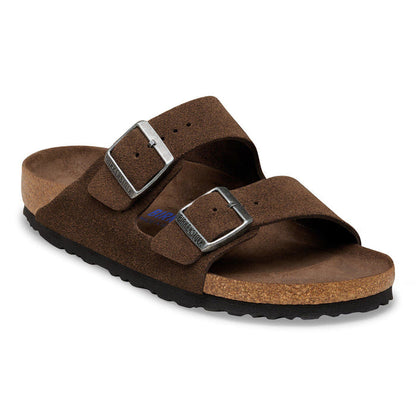 Birkenstock Arizona Suede Leather Soft Footbed - Carafe Tonal