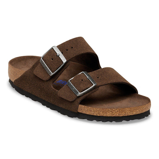 Birkenstock Arizona Suede Leather Soft Footbed - Carafe Tonal