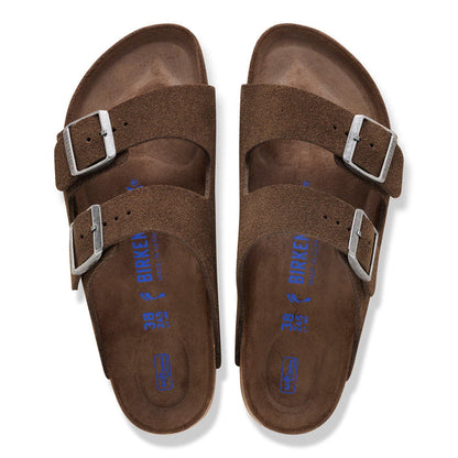 Birkenstock Arizona Suede Leather Soft Footbed - Carafe Tonal