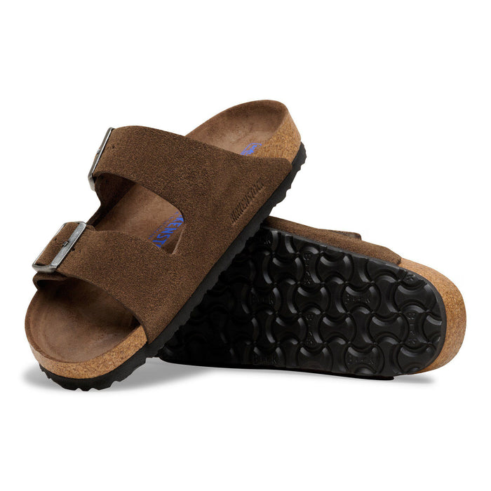 Birkenstock Arizona Suede Leather Soft Footbed - Carafe Tonal