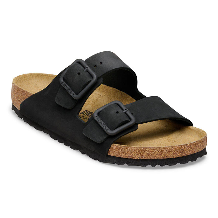 Birkenstock Arizona Wire Buckle Nubuck Leather Regular - Black