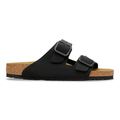 Birkenstock Arizona Wire Buckle Nubuck Leather Regular - Black